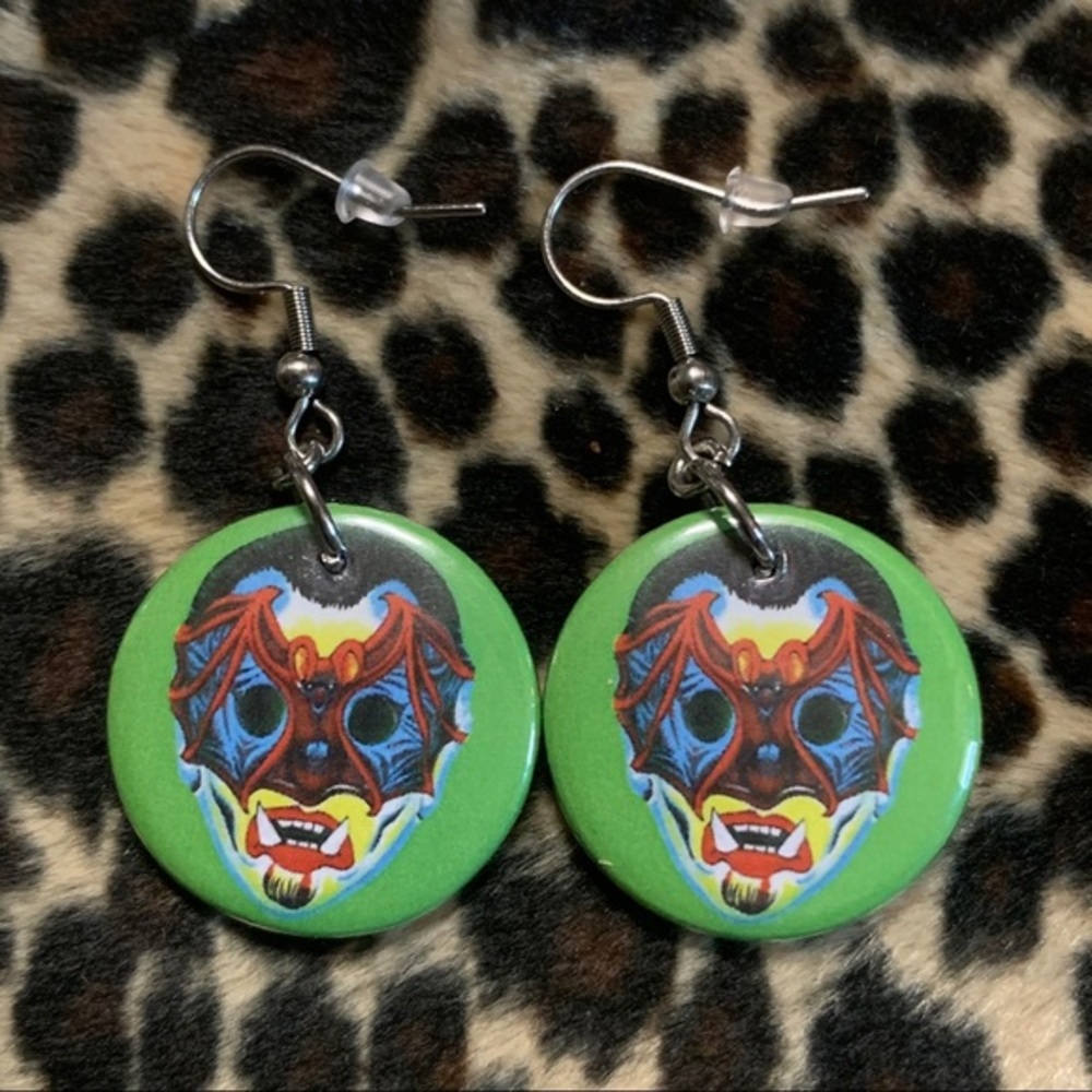 Vampire Mask Earrings